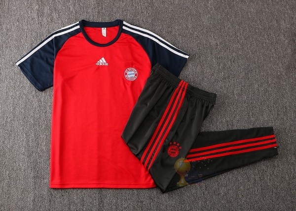 Calcio Maglie Formazione Set Completo Bayern München 2021 2022 Rosso I Nero