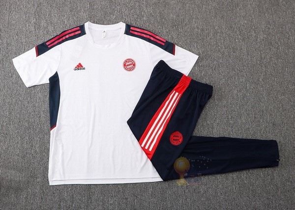 Calcio Maglie Formazione Set Completo Bayern München 2022 2023 Bianco Rosso Nero