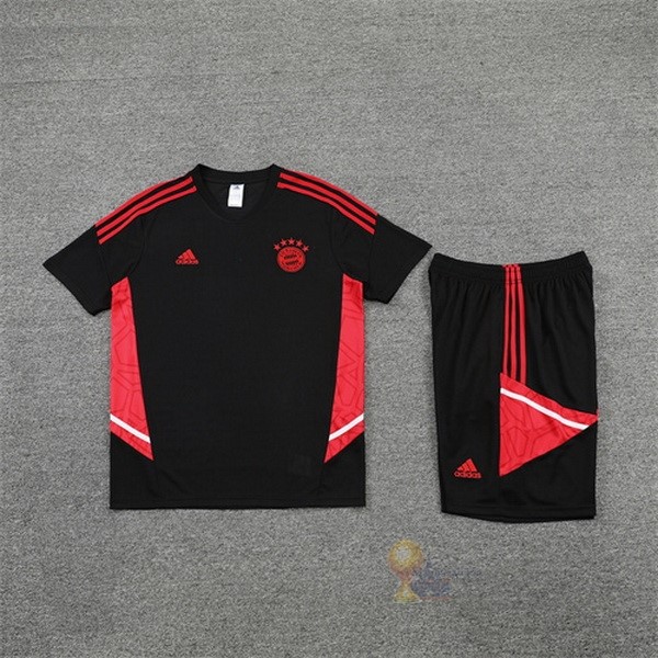 Calcio Maglie Formazione Set Completo Bayern München 2022 2023 Nero I Rosso