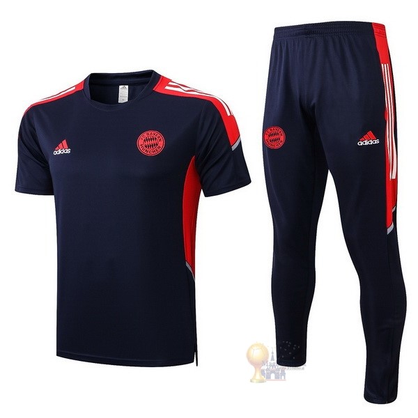 Calcio Maglie Formazione Set Completo Bayern München 2022 2023 Nero Rosso