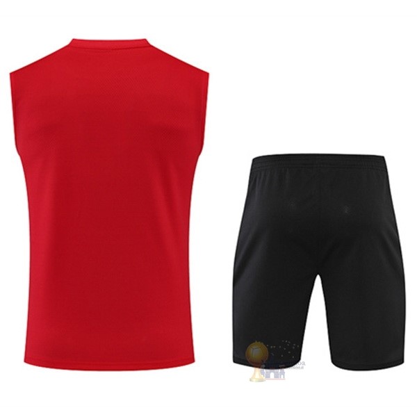 Calcio Maglie Formazione Sin Mangas Set Completo Bayern München 2022 2023 Rosso Nero