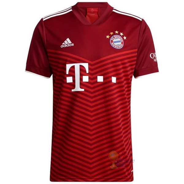 Calcio Maglie Home Maglia Bayern München 2021 2022 Rosso