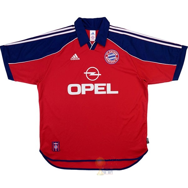 Calcio Maglie Home Maglia Bayern München Retro 1999 2001 Rosso