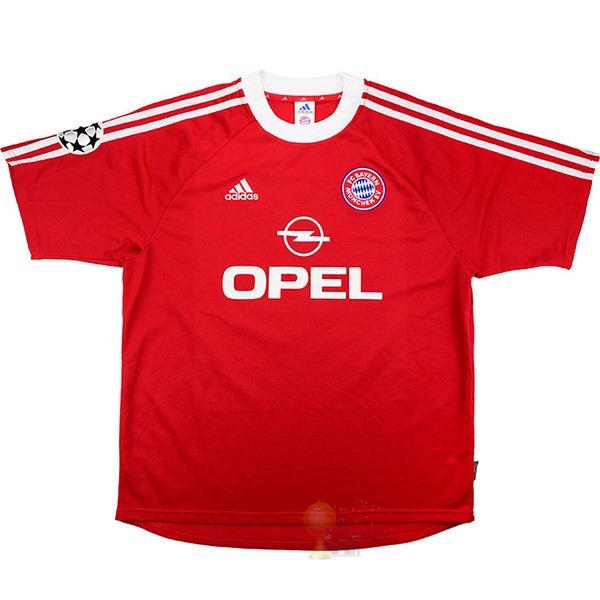 Calcio Maglie Home Maglia Bayern München Retro 2001 2002 Rosso