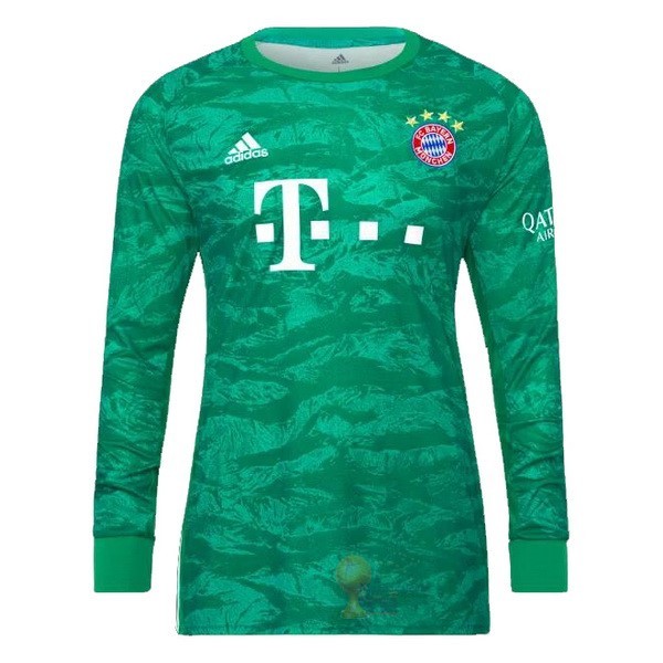 Calcio Maglie Maglia Manica lunga Portiere Bayern München 2019 2020 Verde
