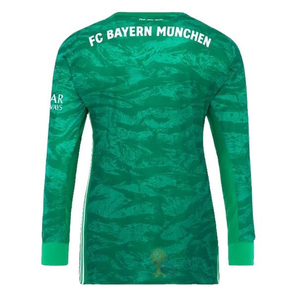 Calcio Maglie Maglia Manica lunga Portiere Bayern München 2019 2020 Verde