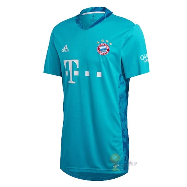 Calcio Maglie Maglia Portiere Bayern München 2020 2021 Blu