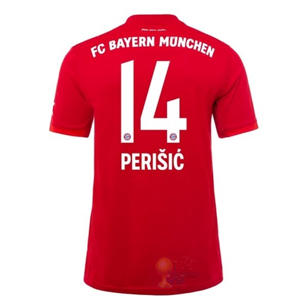 Calcio Maglie NO.14 Perisic Home Maglia Bayern München 2019 2020 Rosso