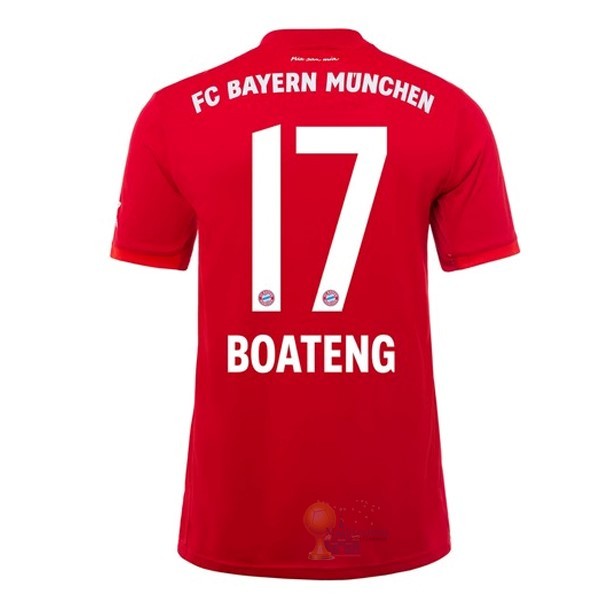 Calcio Maglie NO.17 Boateng Home Maglia Bayern München 2019 2020 Rosso