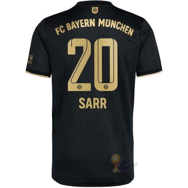 Calcio Maglie NO.20 Sarr Away Maglia Bayern München 2021 2022 Nero