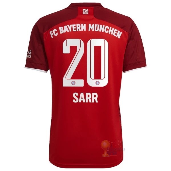 Calcio Maglie NO.20 Sarr Home Maglia Bayern München 2021 2022 Rosso