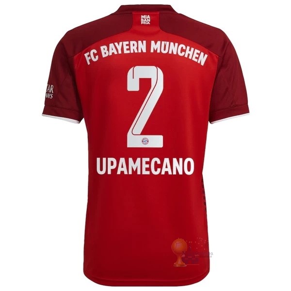 Calcio Maglie NO.2 Upamecano Home Maglia Bayern München 2021 2022 Rosso