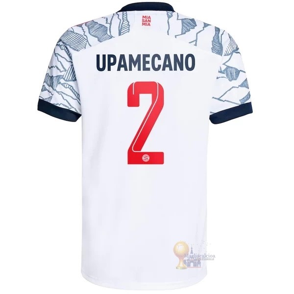 Calcio Maglie NO.2 Upamecano Terza Maglia Bayern München 2021 2022 Bianco