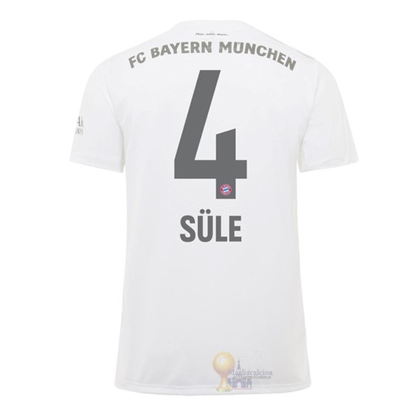 Calcio Maglie NO.4 Sule Away Maglia Bayern München 2019 2020 Bianco