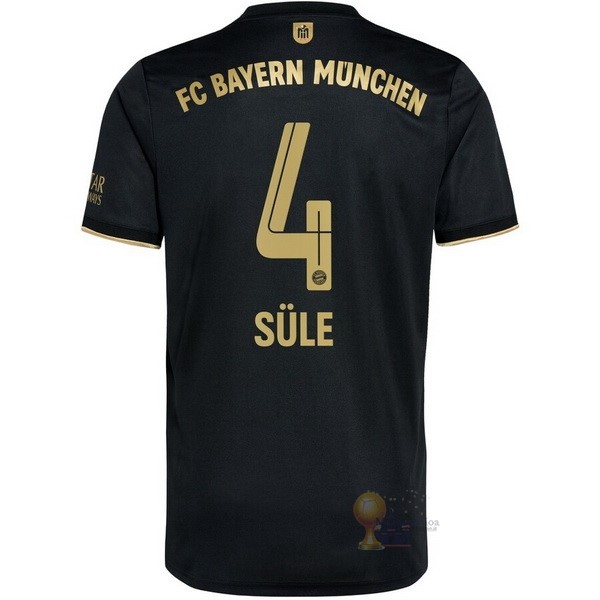 Calcio Maglie NO.4 Sule Away Maglia Bayern München 2021 2022 Nero