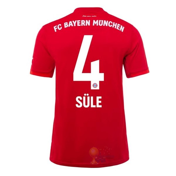Calcio Maglie NO.4 Sule Home Maglia Bayern München 2019 2020 Rosso