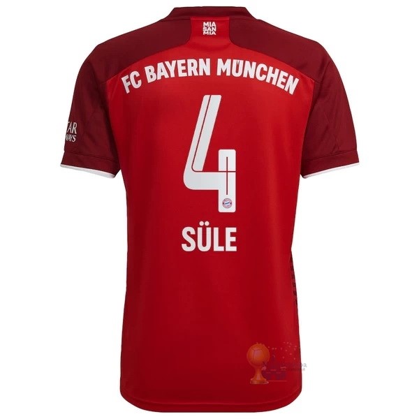Calcio Maglie NO.4 Sule Home Maglia Bayern München 2021 2022 Rosso