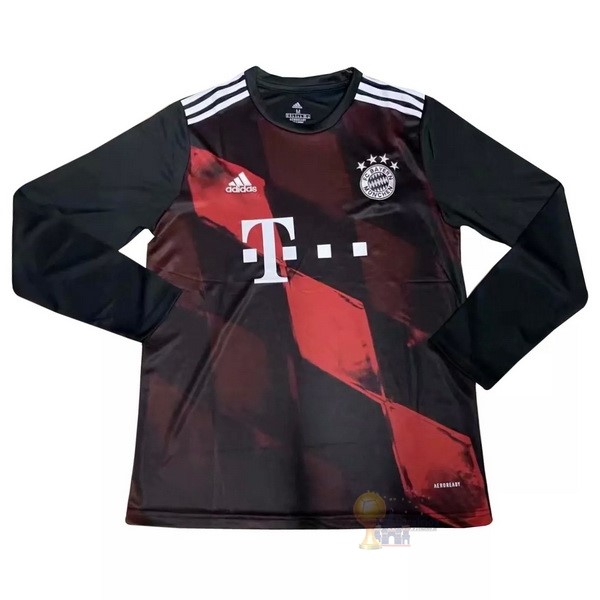 Calcio Maglie Tercera Manga Larga Bayern München 2020 2021 Rosso