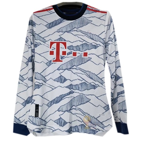 Calcio Maglie Terza Manica lunga Bayern München 2021 2022 Bianco