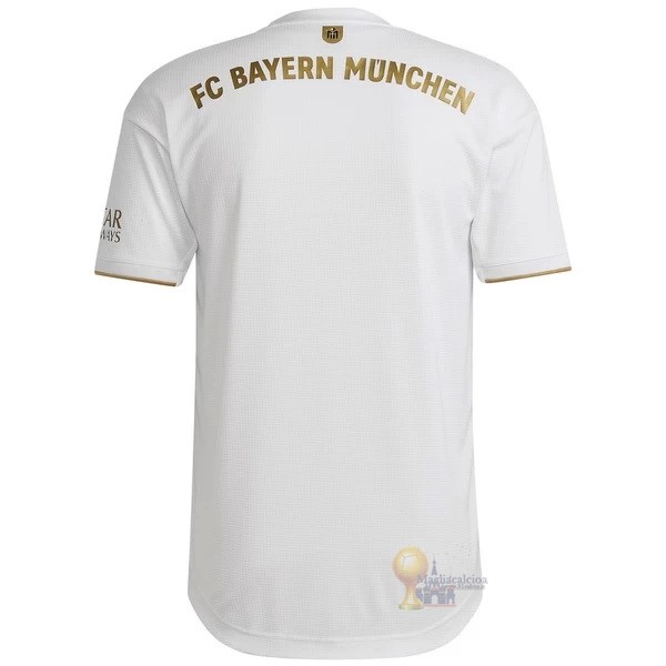 Calcio Maglie Thailandia Away Jugadores Maglia Bayern München 2022 2023 Bianco