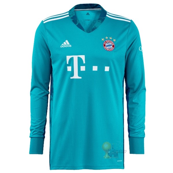 Calcio Maglie Manica lunga Portiere Bayern München 2020 2021 Blu