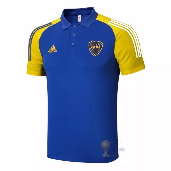 Calcio Maglie Polo Boca Juniors 2020 2021 Blu Giallo