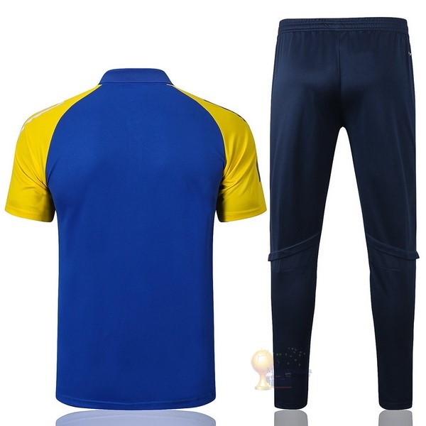 Calcio Maglie Set Completo Polo Boca Juniors 2021 2022 Giallo Blu