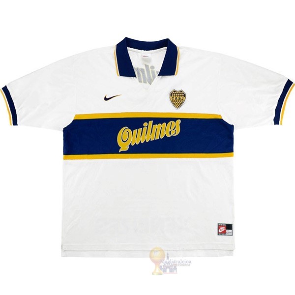 Calcio Maglie Away Maglia Boca JuniOros Retro 1997 1998 Bianco