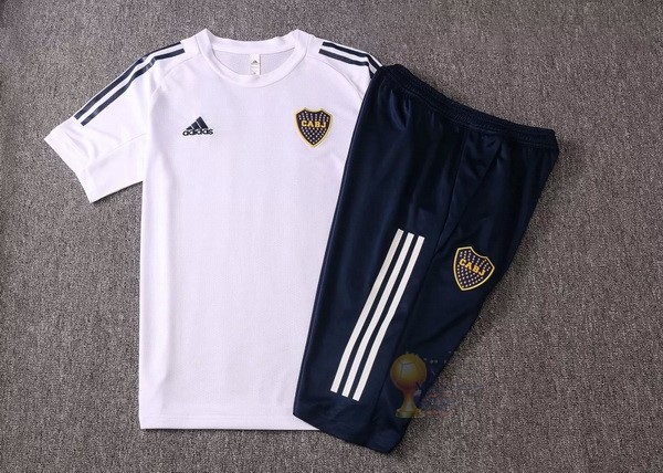 Calcio Maglie Formazione Set Completo Boca Juniors 2020 2021 Bianco Nero