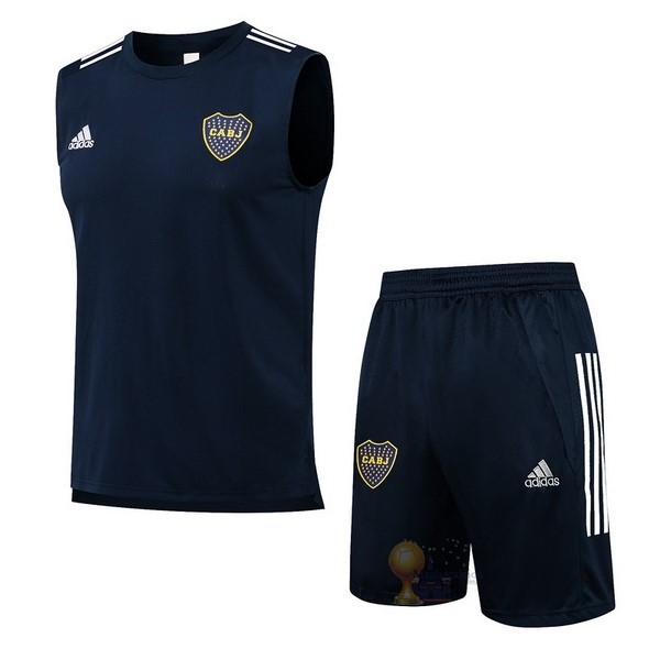 Calcio Maglie Formazione Sin Mangas Set Completo Boca Juniors 2021 2022 Blu Navy
