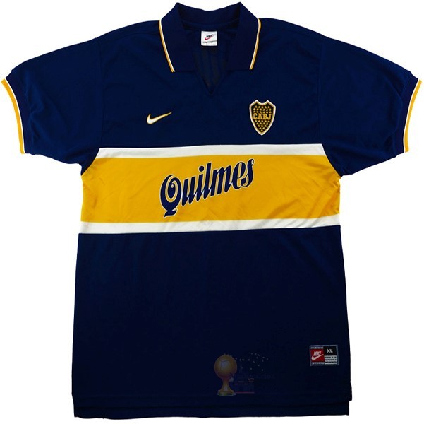 Calcio Maglie Home Maglia Boca JuniOros Retro 1996 1997 Blu