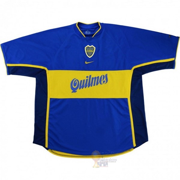 Calcio Maglie Home Maglia Boca JuniOros Retro 2001 Blu