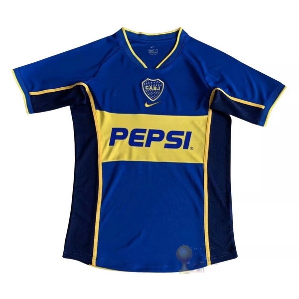 Calcio Maglie Home Maglia Boca Juniors Stile rétro 2002 Blu