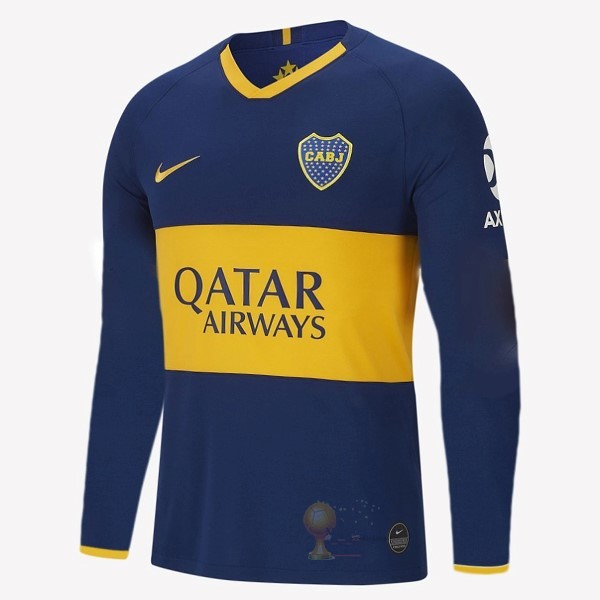Calcio Maglie Home Manica lunga Boca JuniOros 2019 2020 Blu