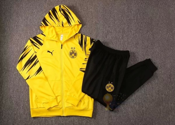 Calcio Maglie Chaqueta Con Capucha Boroussia Dorotmund 2020 2021 Giallo