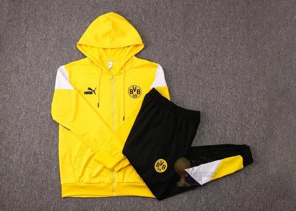 Calcio Maglie Felpa Cappuccio Boroussia Dorotmund 2021 2022 Giallo Nero