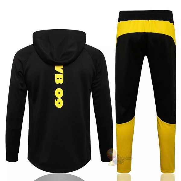 Calcio Maglie Felpa Cappuccio Boroussia Dorotmund 2021 2022 Nero Giallo