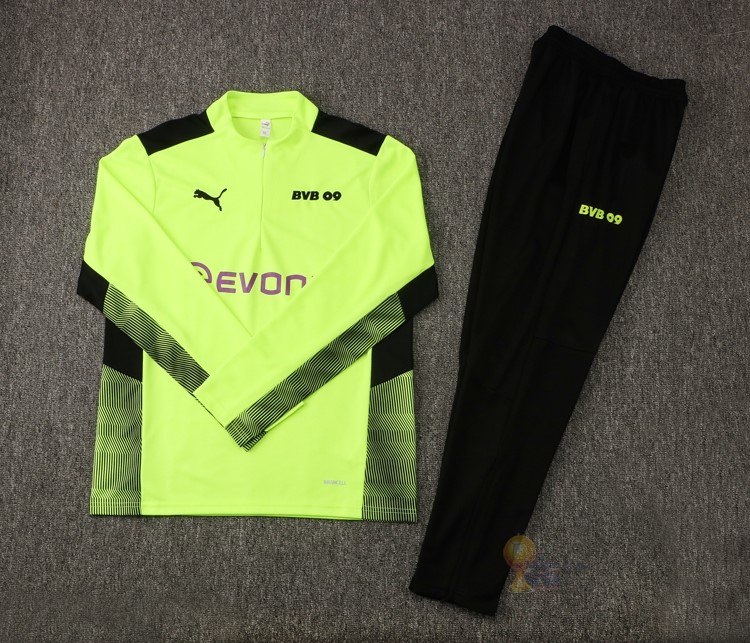 Calcio Maglie Giacca Boroussia Dorotmund 2021 2022 I Verde Nero