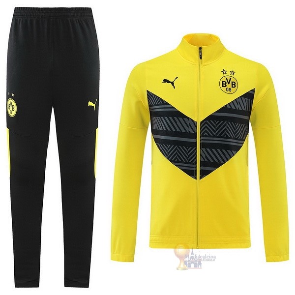 Calcio Maglie Giacca Boroussia Dorotmund 2022 2023 Nero Giallo