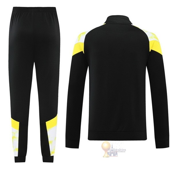 Calcio Maglie Giacca Boroussia Dorotmund 2022 2023 Nero Giallo Bianco