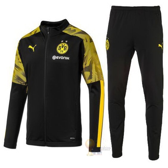 Calcio Maglie Tuta Presentazione Boroussia Dorotmund 2019 2020 Nero Giallo