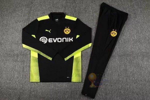 Calcio Maglie Giacca Bambino Boroussia Dorotmund 2021 2022 Nero Verde