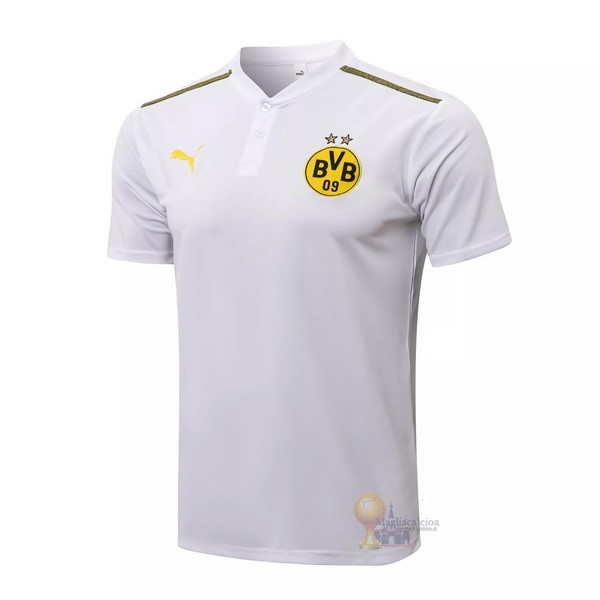 Calcio Maglie Polo Boroussia Dorotmund 2021 2022 Bianco