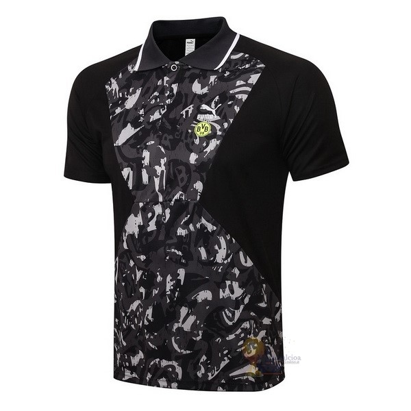 Calcio Maglie Polo Boroussia Dorotmund 2021 2022 Nero Grigio
