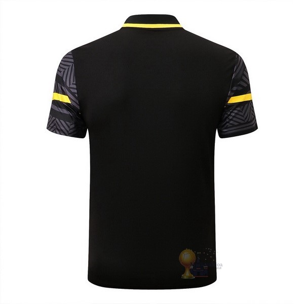 Calcio Maglie Polo Boroussia Dorotmund 2022 2023 Nero I Giallo