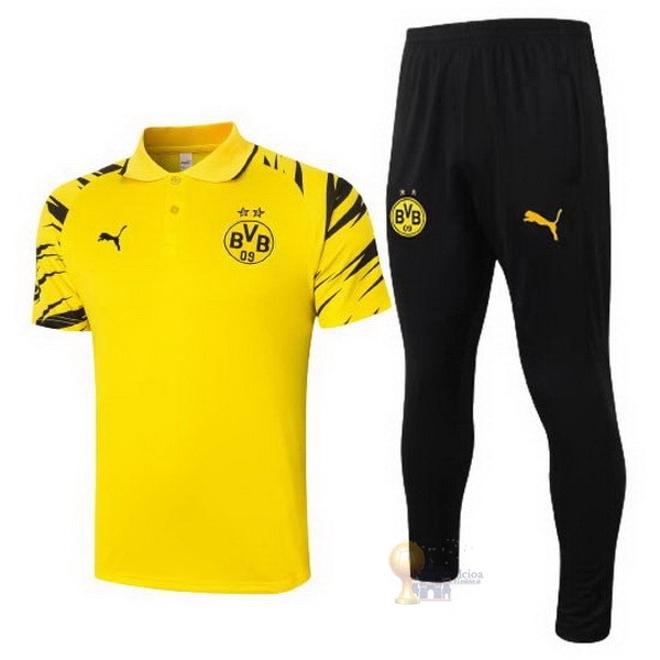 Calcio Maglie Set Completo Polo Boroussia Dorotmund 2020 2021 Giallo Nero
