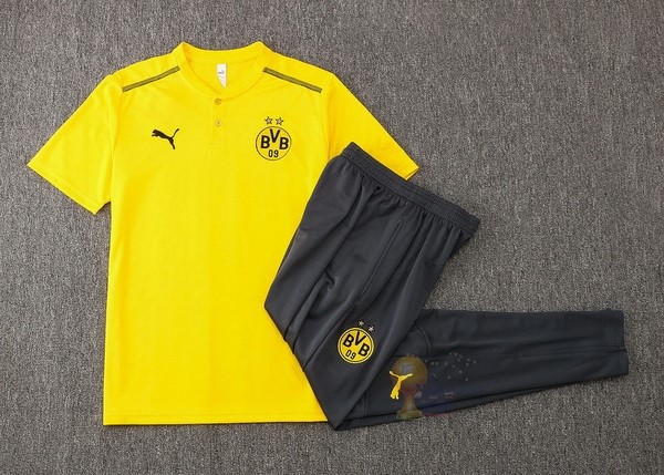Calcio Maglie Set Completo Polo Boroussia Dorotmund 2021 2022 Giallo