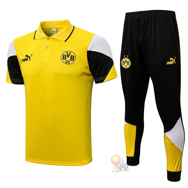 Calcio Maglie Set Completo Polo Boroussia Dorotmund 2021 2022 Giallo Nero