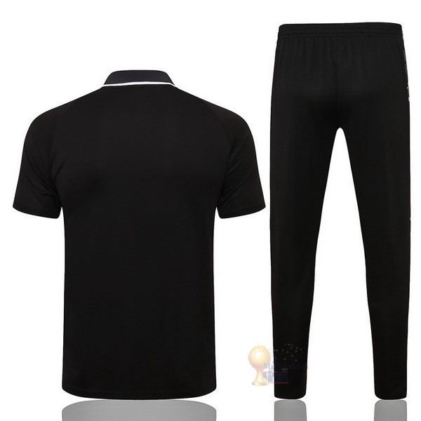 Calcio Maglie Set Completo Polo Boroussia Dorotmund 2021 2022 Nero Grigio