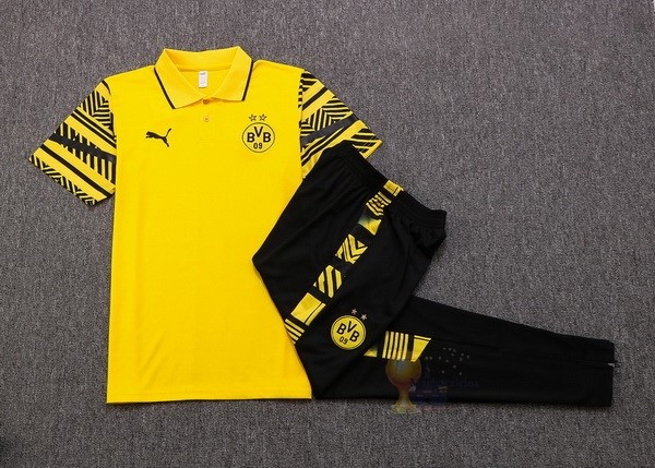 Calcio Maglie Set Completo Polo Boroussia Dorotmund 2022 2023 Giallo Nero
